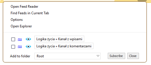 Wybieramy rodzaj treści, o której będziemy informowani